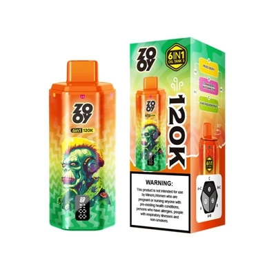 ZOOY 120K 6IN1: țigări electronice de unică folosință premium cu mai multe-ar...
