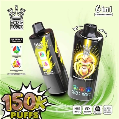 BANG LEGEND 150.000 pufături 6 în 1: redefinirea capacității, aromei și stand...
