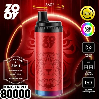 Vaporizator de unică folosință ZOOY KING 3-in-1 80000: inovație tehnologică ș...