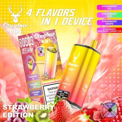 Recomandarea canalului de vânzare cu ridicata Hotsellvape: Stag Bar 4in1 8000...