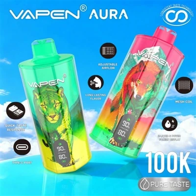 VAPEN AURA 100K: Când este „de unică folosință” nu mai înseamnă așezare