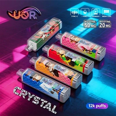 UOR CRYSTAL 12K: O experiență profesională în Vape de unică folosință