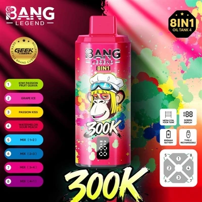 Bang Legend 300000: deblochează o nouă experiență de țigară electronică, bucu...