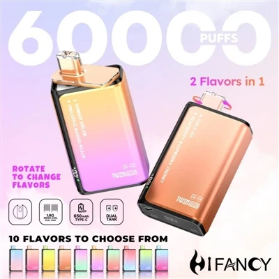 HIFANCY TWINMAX 60K — Bucurați-vă de două arome după cum vă place, savurați f...