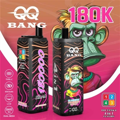 QQ BANG 4in1 180K: Un stick pentru patru arome, făcându-vă distracție zilnică!