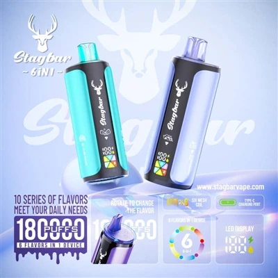 Stag Bar 6in1 180K Puffs: un dispozitiv care face șase lucrări, acesta este c...