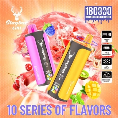 StagBar 6in1 180K Puffs Vape: Când țigările electronice-nu mai sunt monotone,...