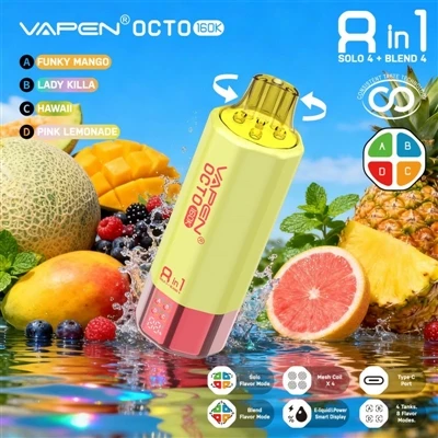 Vapen Octo 160K Puffs 8-în-1: atunci când aromele multiple nu mai sunt un tru...