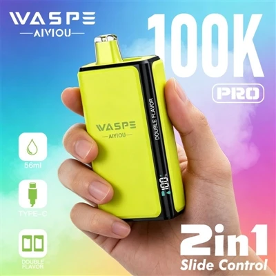 Waspe Double Flavour 100K Pro: Când vapingul începe să spună nu „plictiselii”