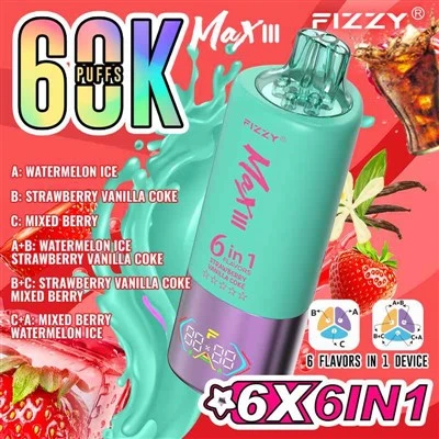 Fizzy Max III 60K 6 în 1 aromă