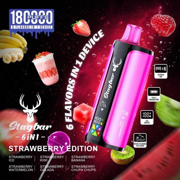 StagBar 6in1 180K Puffs Vap StagBar 6in1 180K Puffs Vap